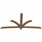 Ekena Millwork Davenport Timber Gable Bracket, Western Red Cedar, 108"W x 54"H x 1 1/2"D x 5 1/2"F, 12/12 Pitch GBW108X54X0206DAV00SWR - alternate 2